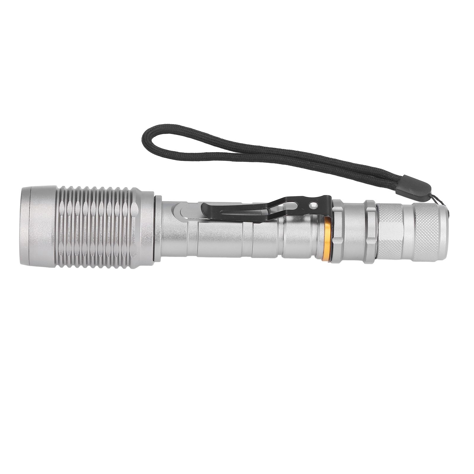 Telescopic Zoomable Flashlight 5 Lighting Modes 5000LM Waterproof Bright Flashlight for Outdoor Adventure Camping Home Gray - Image 6
