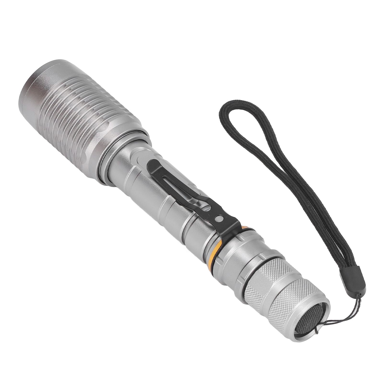 Telescopic Zoomable Flashlight 5 Lighting Modes 5000LM Waterproof Bright Flashlight for Outdoor Adventure Camping Home Gray - Image 7