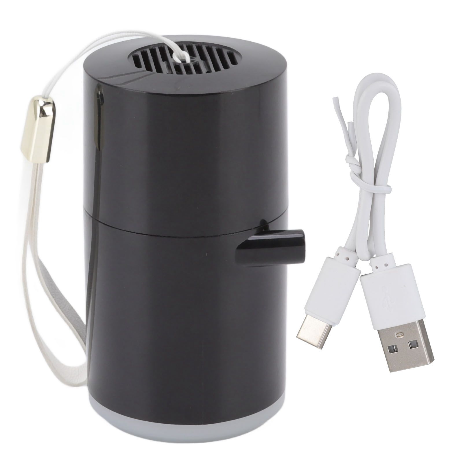 Electric Vacuum Pump USB Charging Inflatable Pump with 4 Lighting Gear for Outdoor Camping Black - Image 1