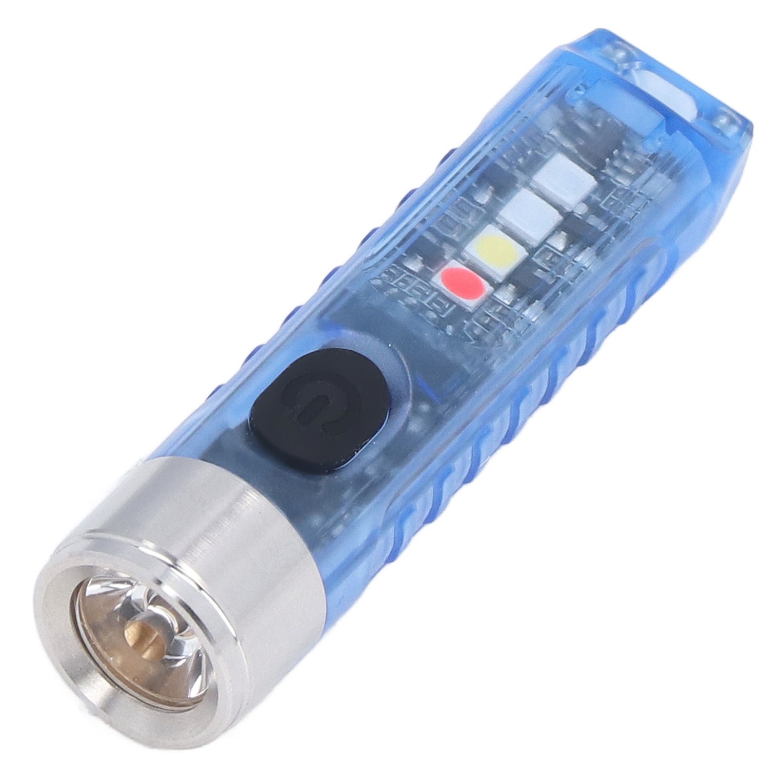 Keychain Flashlight 10 Lighting Modes 5LED TYPE C Fast Charging IP65 Waterproof Portable Keychain Light with Magnetic Base Blue - Image 2
