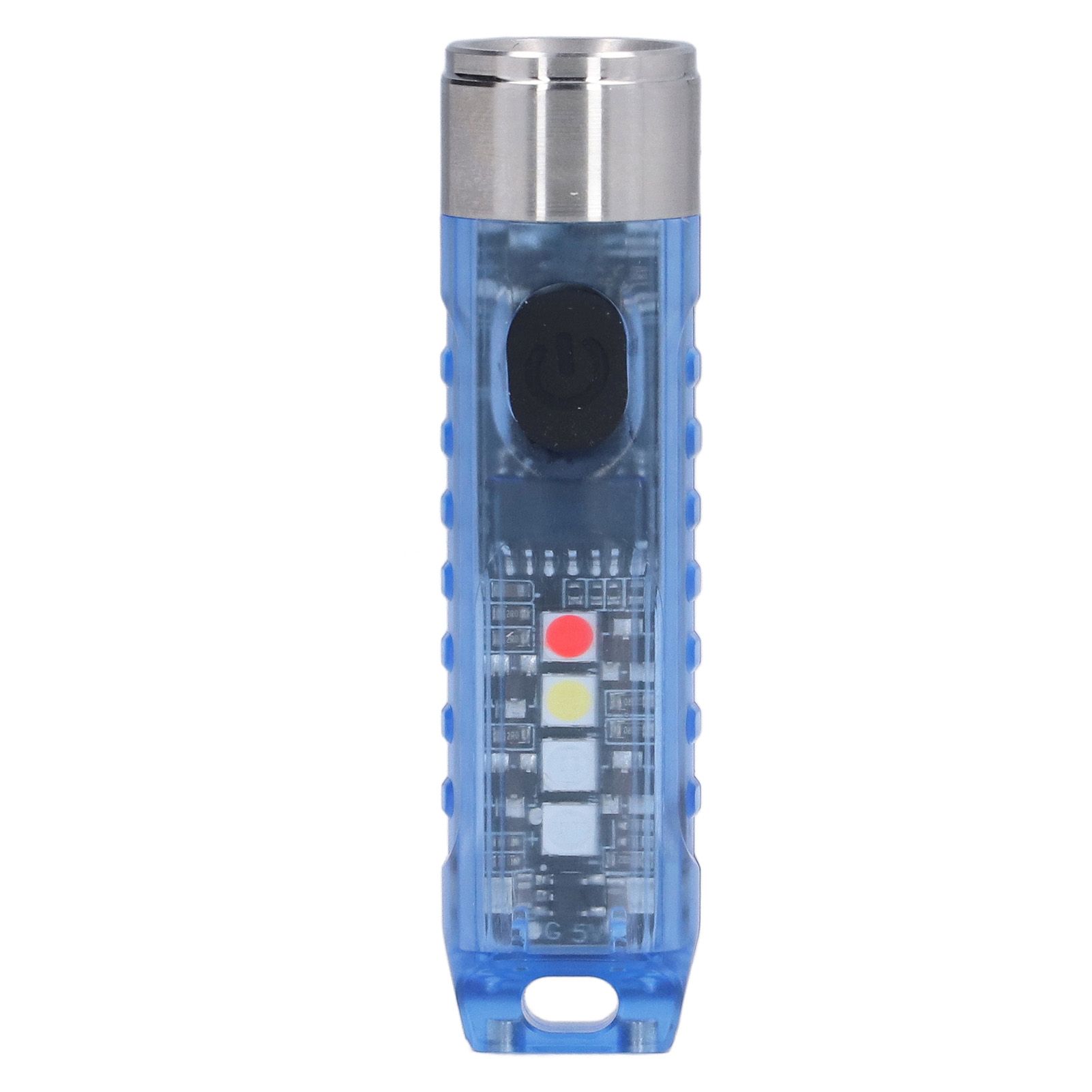 Keychain Flashlight 10 Lighting Modes 5LED TYPE C Fast Charging IP65 Waterproof Portable Keychain Light with Magnetic Base Blue - Image 3