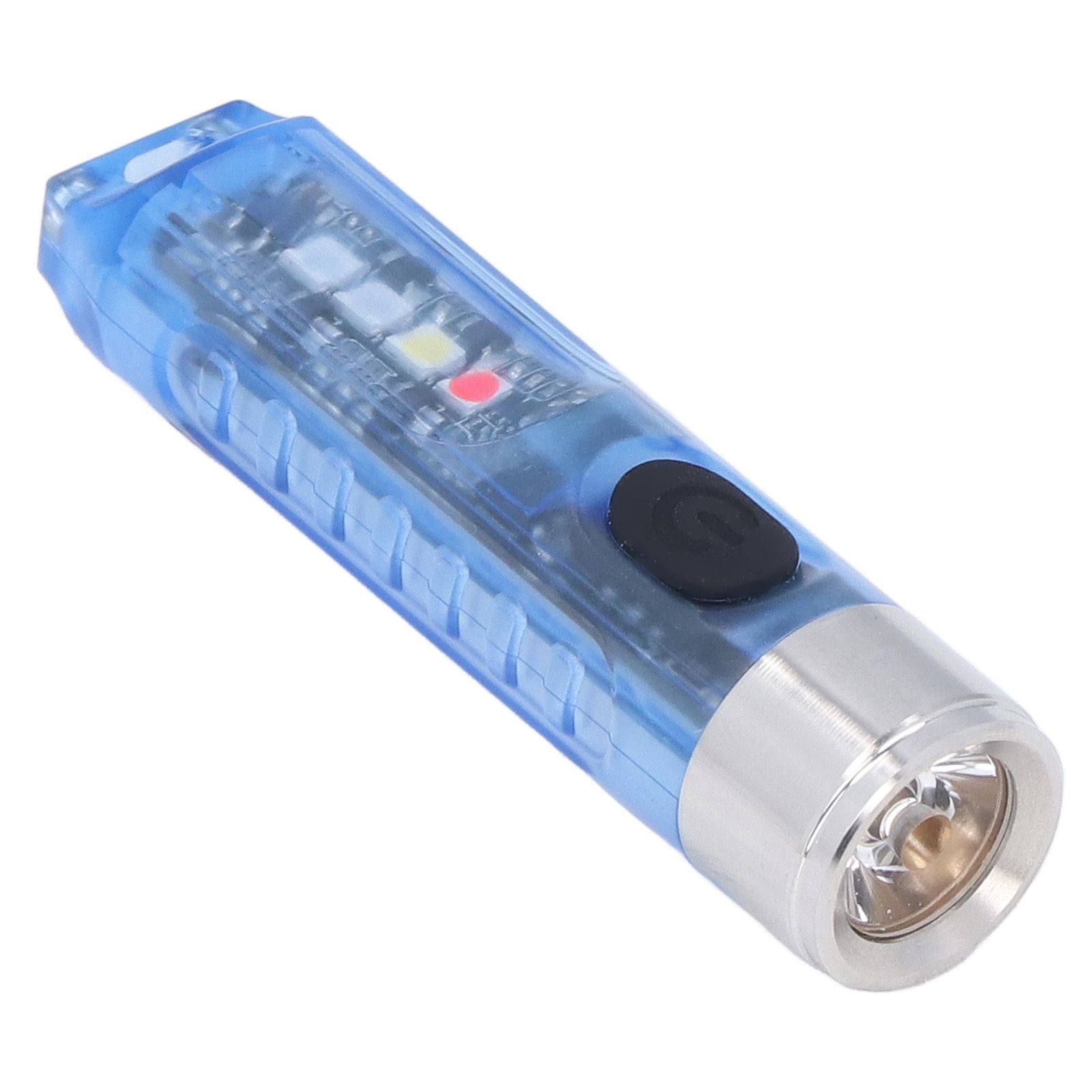 Keychain Flashlight 10 Lighting Modes 5LED TYPE C Fast Charging IP65 Waterproof Portable Keychain Light with Magnetic Base Blue - Image 4