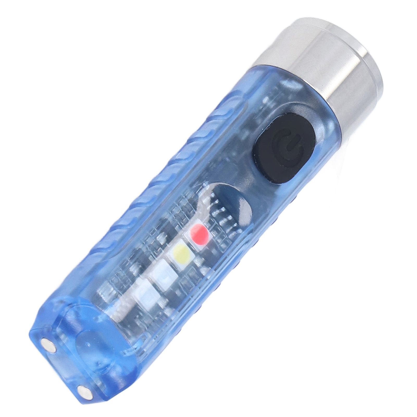 Keychain Flashlight 10 Lighting Modes 5LED TYPE C Fast Charging IP65 Waterproof Portable Keychain Light with Magnetic Base Blue - Image 5