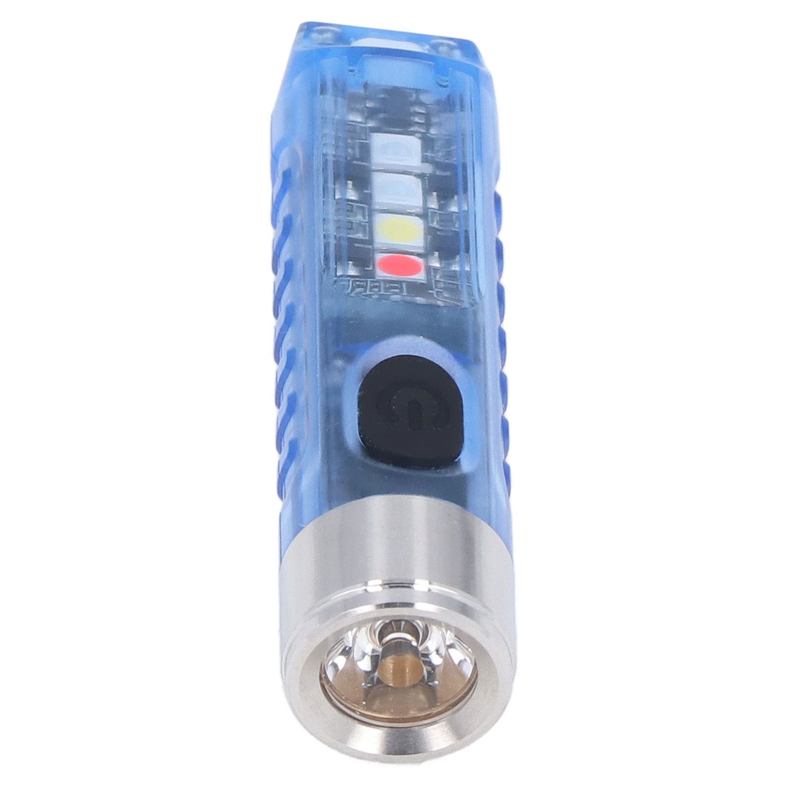 Keychain Flashlight 10 Lighting Modes 5LED TYPE C Fast Charging IP65 Waterproof Portable Keychain Light with Magnetic Base Blue - Image 7