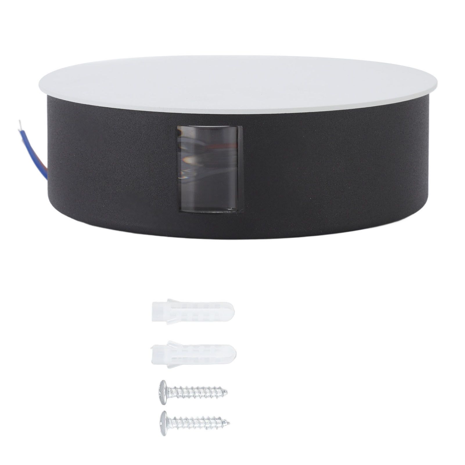 Wall Light Round Shape Aluminum Alloy 3 Beams Modern Wall Sconce Lamp for Dining Room AC85‑265V 9W White - Image 1