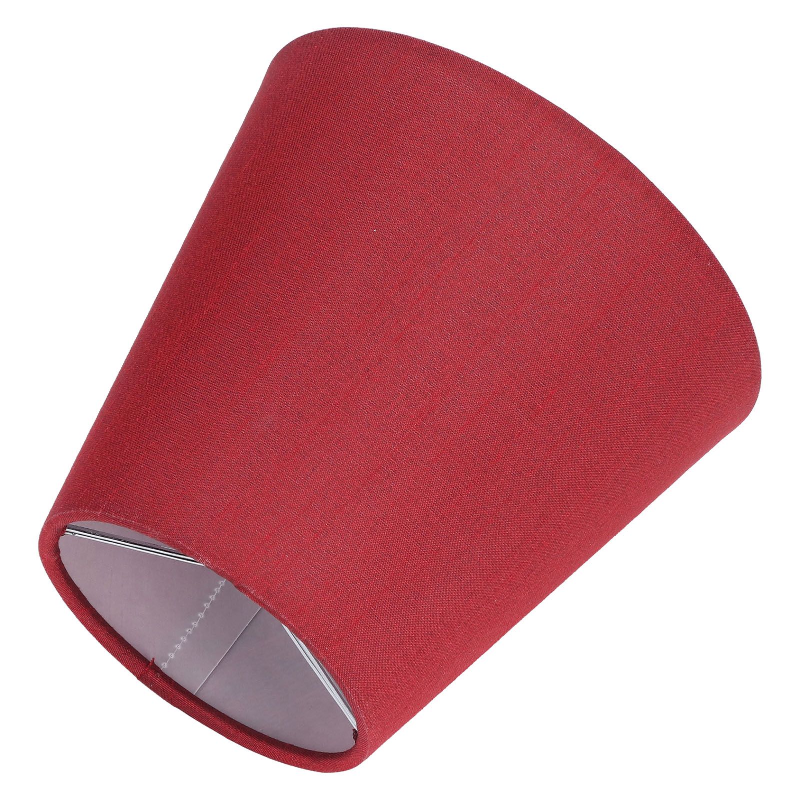 6PCS Fabric Lampshade Modern Simple Good Light Transmission Table Lamp Shade for E14 Bulb Miniature Bulb for Ceiling Lamp A3 01 Wine Red - Image 5