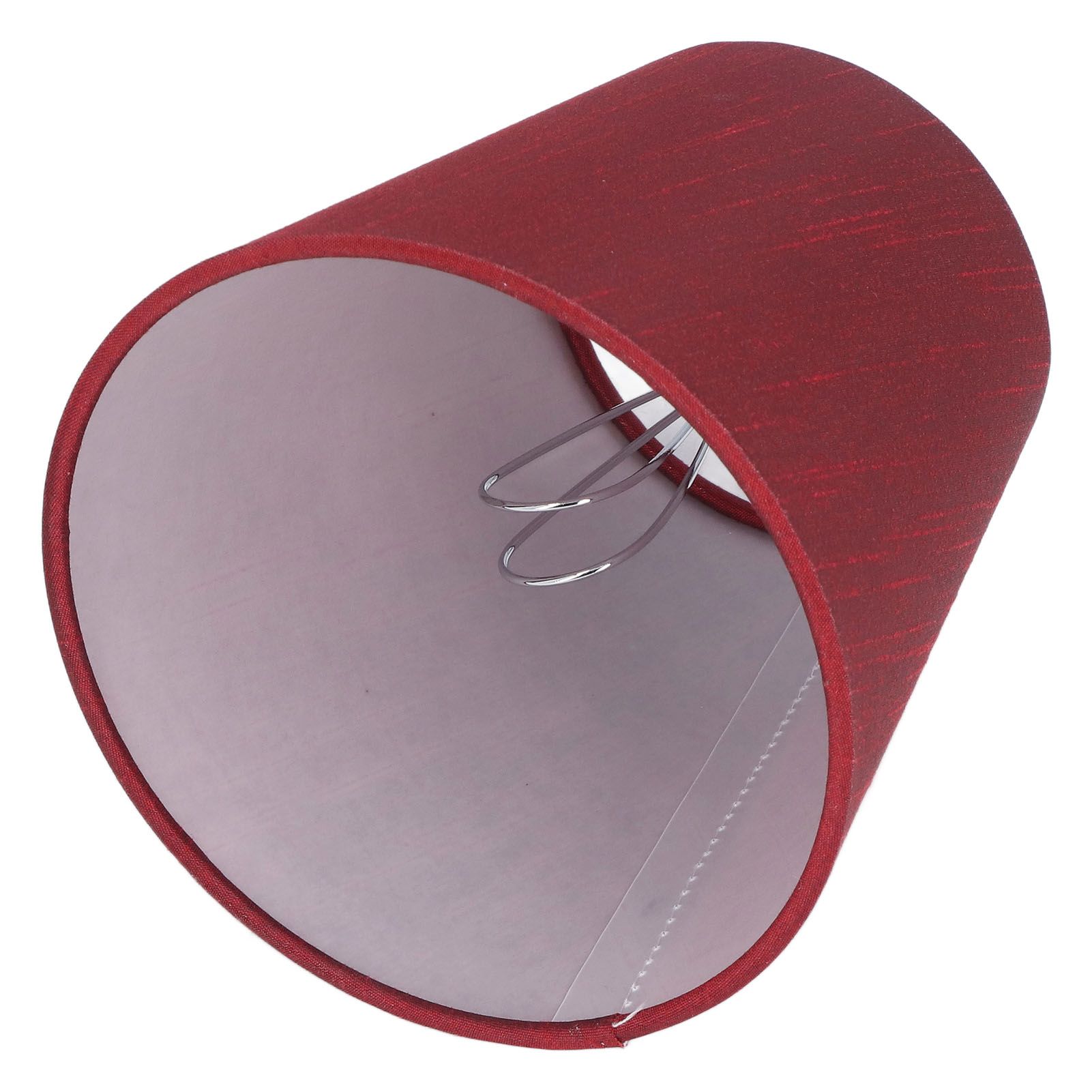6PCS Fabric Lampshade Modern Simple Good Light Transmission Table Lamp Shade for E14 Bulb Miniature Bulb for Ceiling Lamp A3 01 Wine Red - Image 7