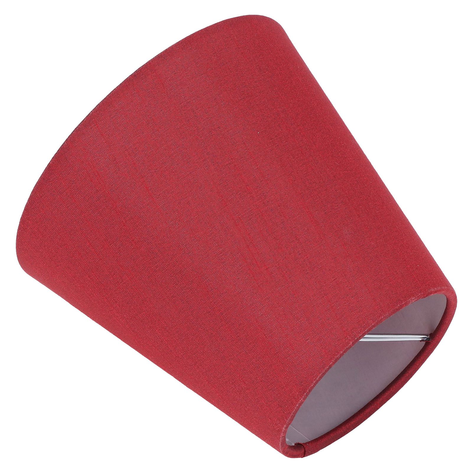 6PCS Fabric Lampshade Modern Simple Good Light Transmission Table Lamp Shade for E14 Bulb Miniature Bulb for Ceiling Lamp A3 01 Wine Red - Image 8