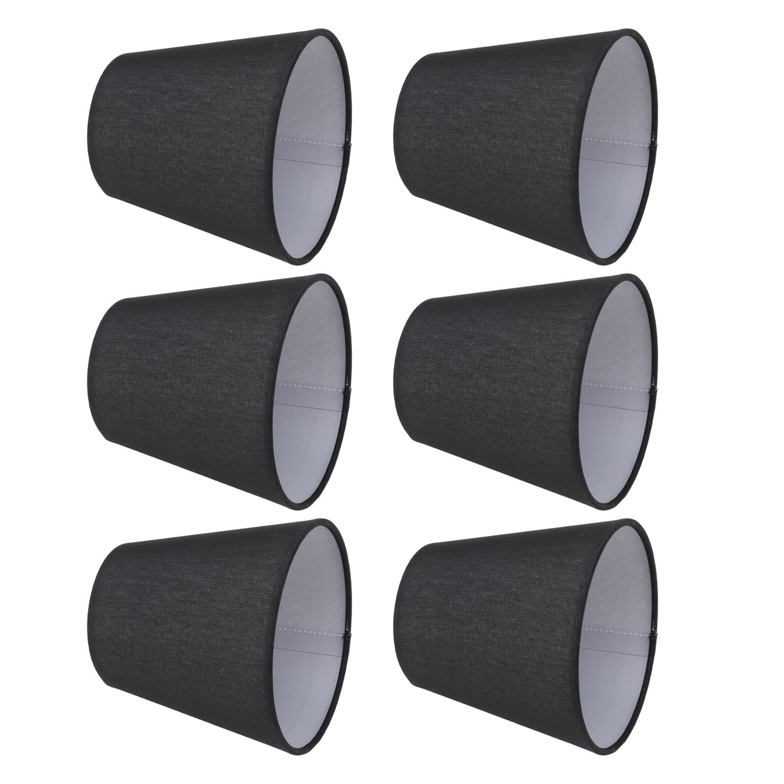 6Pcs Lampshade Lamp Shade Modern Simple Style Home Decoration Black for Small E14 Bulb - Image 4