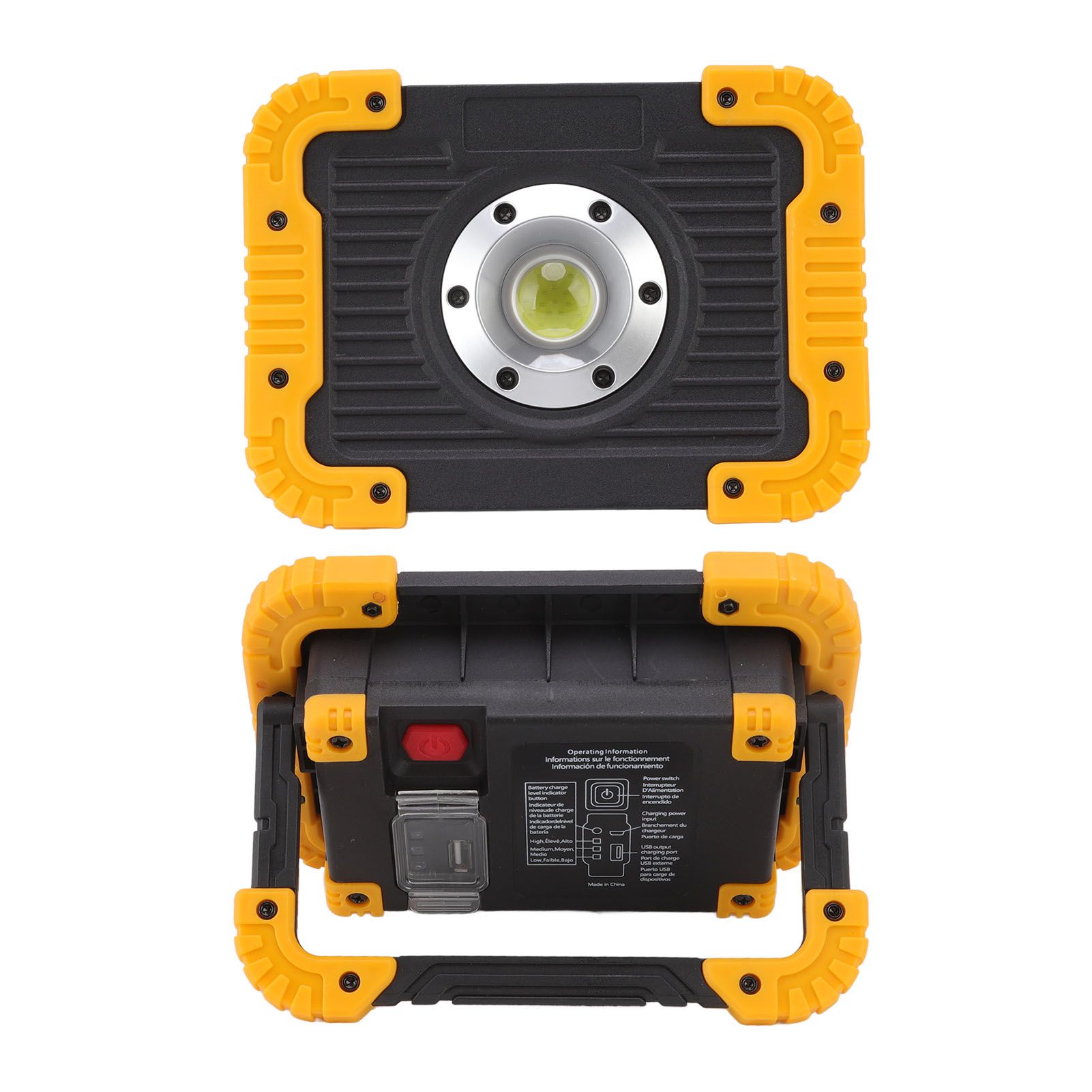 COB Work Light Waterproof USB Charging Portable COB Floodlight with 180 Degree Rotatable Stand for Camping Emergency - Image 8