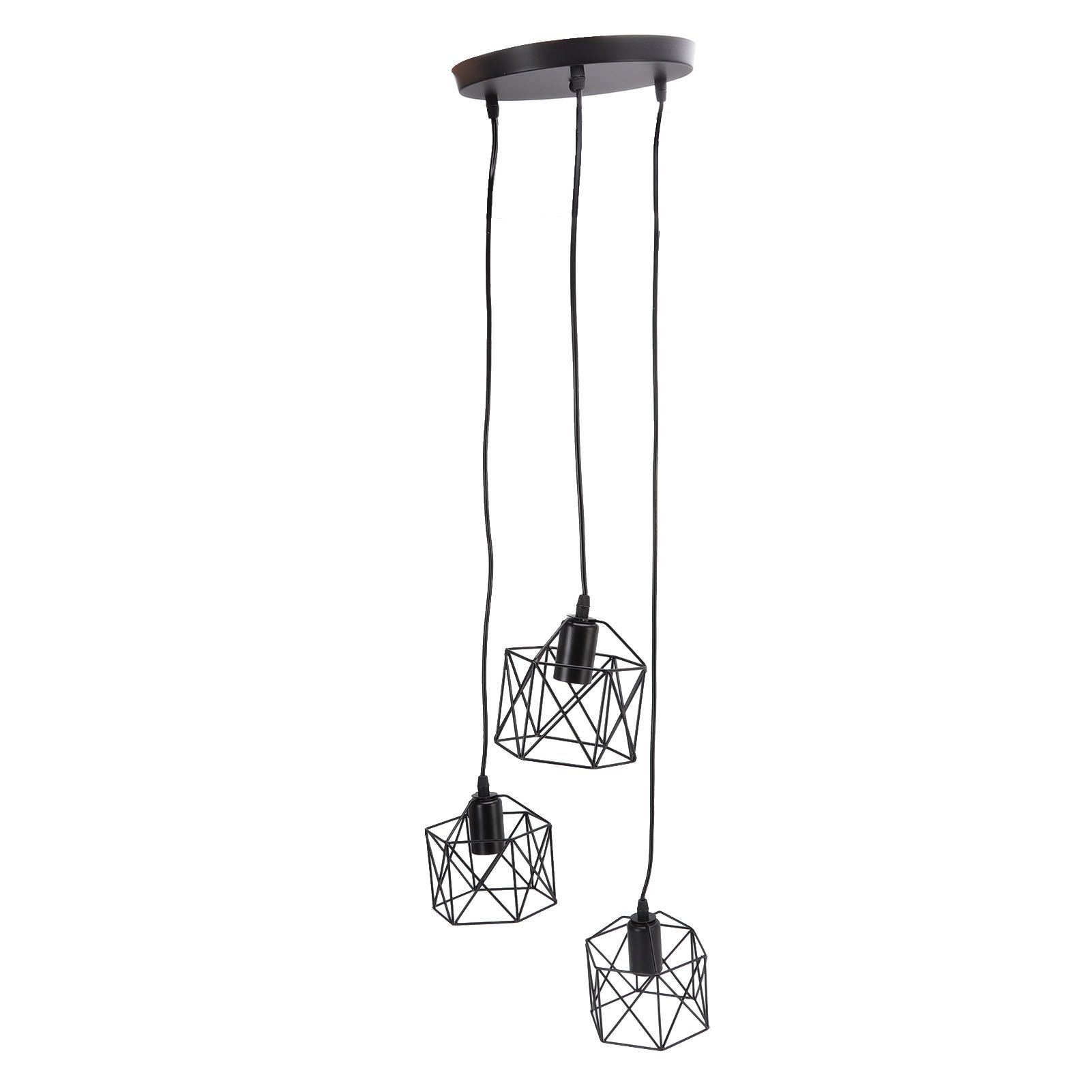 Antique Pendant Lampshade E27 3 Head Retro Unique Style Hanging Light Shade for Home Cafes 85‑240V - Image 3