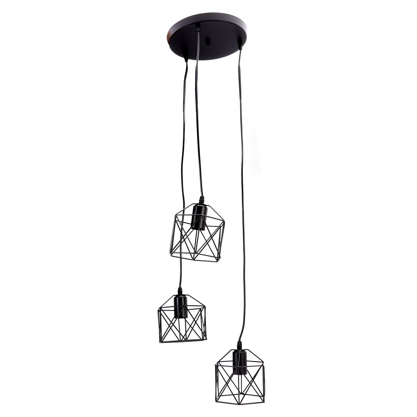 Antique Pendant Lampshade E27 3 Head Retro Unique Style Hanging Light Shade for Home Cafes 85‑240V - Image 4