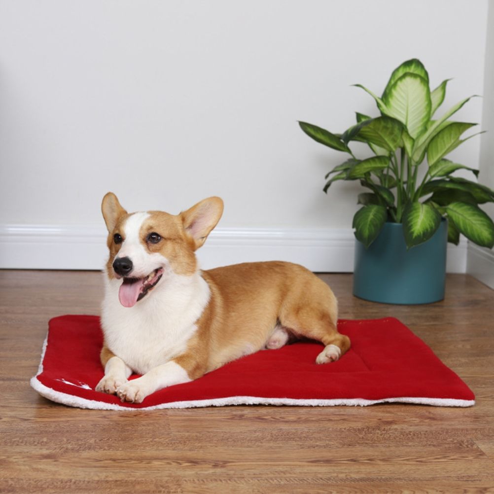 Christmas Theme Pet Cat Dog Bed Mat Pad Soft Warm Thick Kennel Cage Sofa Mat for Small Medium Large Dogs Sleeping - Image 4