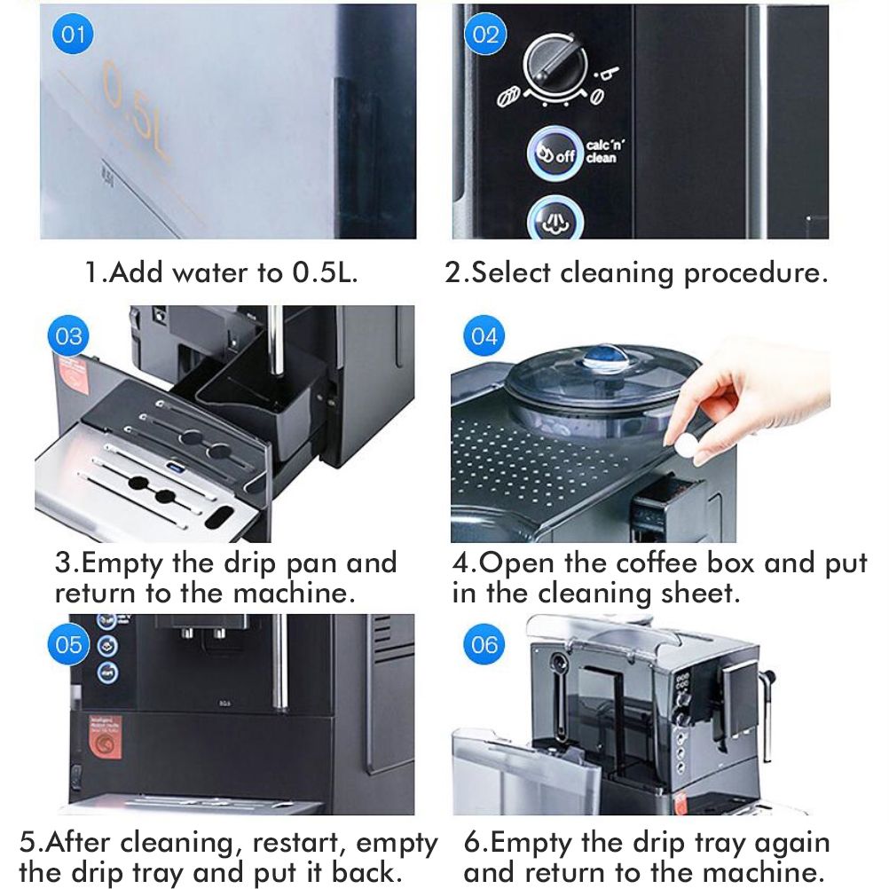 50PCS Coffee Machines Cleaner Tablets Cleaning Tablets for Automatic Coffee Machines - Image 3
