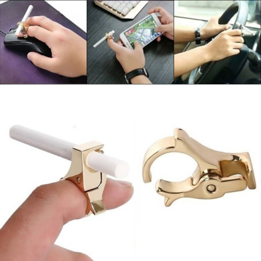 Zinc Alloy Cigarette Holder Cigarette Finger Ring Smoking Accessories - Image 4