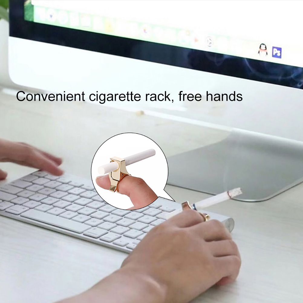 Zinc Alloy Cigarette Holder Cigarette Finger Ring Smoking Accessories - Image 5