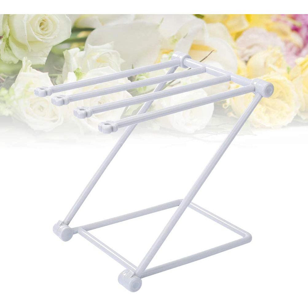 Countertop Kitchen Towel Rack Foldable Fingertip Towel Holder Dishcloth Hanger for Bathroom Vanity Countertops - Image 5
