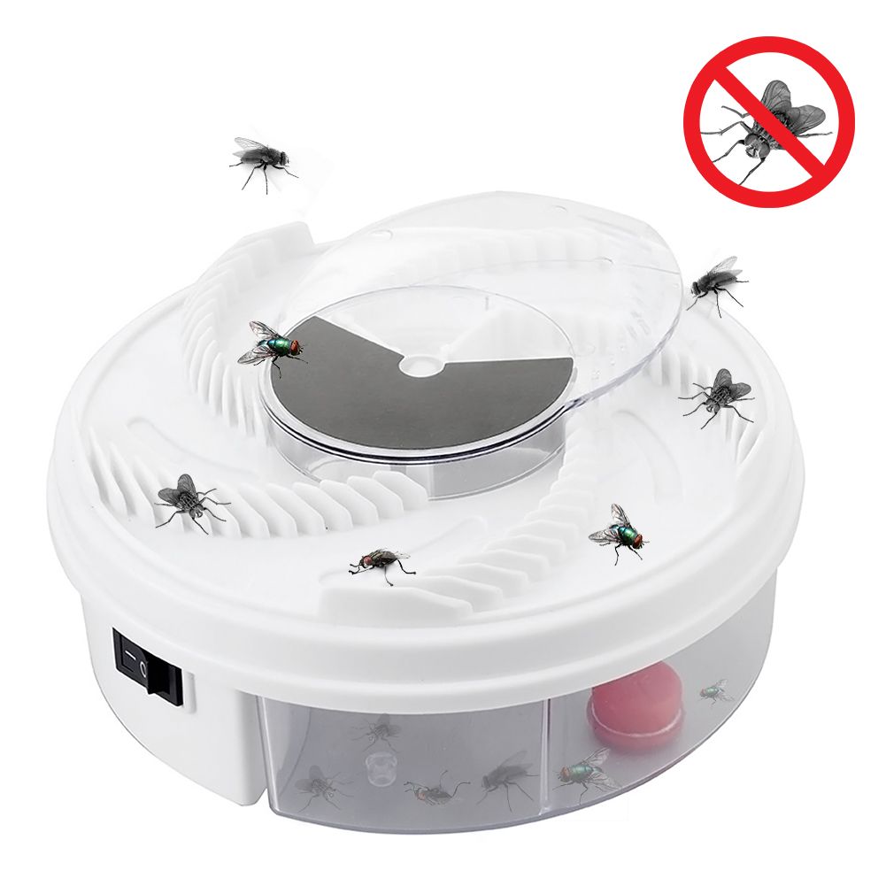 1PCS Electric Fly Trap Device with Trapping Food Electric Flycatcher Artifact - Image 1
