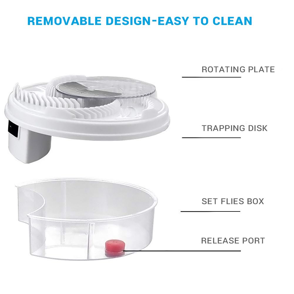 1PCS Electric Fly Trap Device with Trapping Food Electric Flycatcher Artifact - Image 3