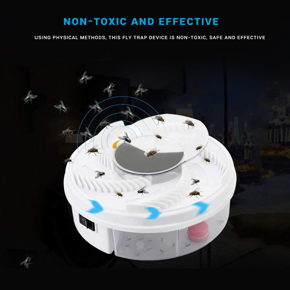 1PCS Electric Fly Trap Device with Trapping Food Electric Flycatcher Artifact - Image 7