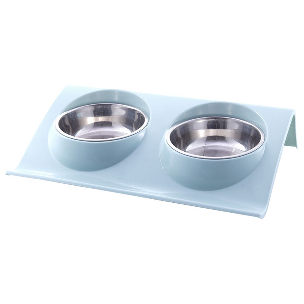 Double Bowls for Dog Stainless Steel Pet Bowl Splashproof Feeding Bowl for Pet - Image 5
