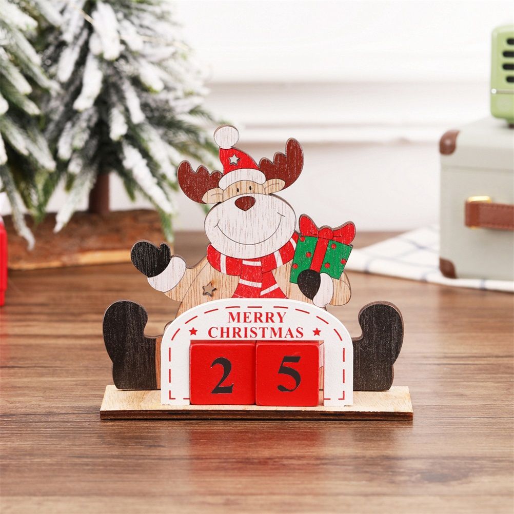 Christmas Countdown Calendar Santa Claus Snowman Elk Calendar Cartoon Advent Calendar DIY Craft for New Year Party Decor - Image 8