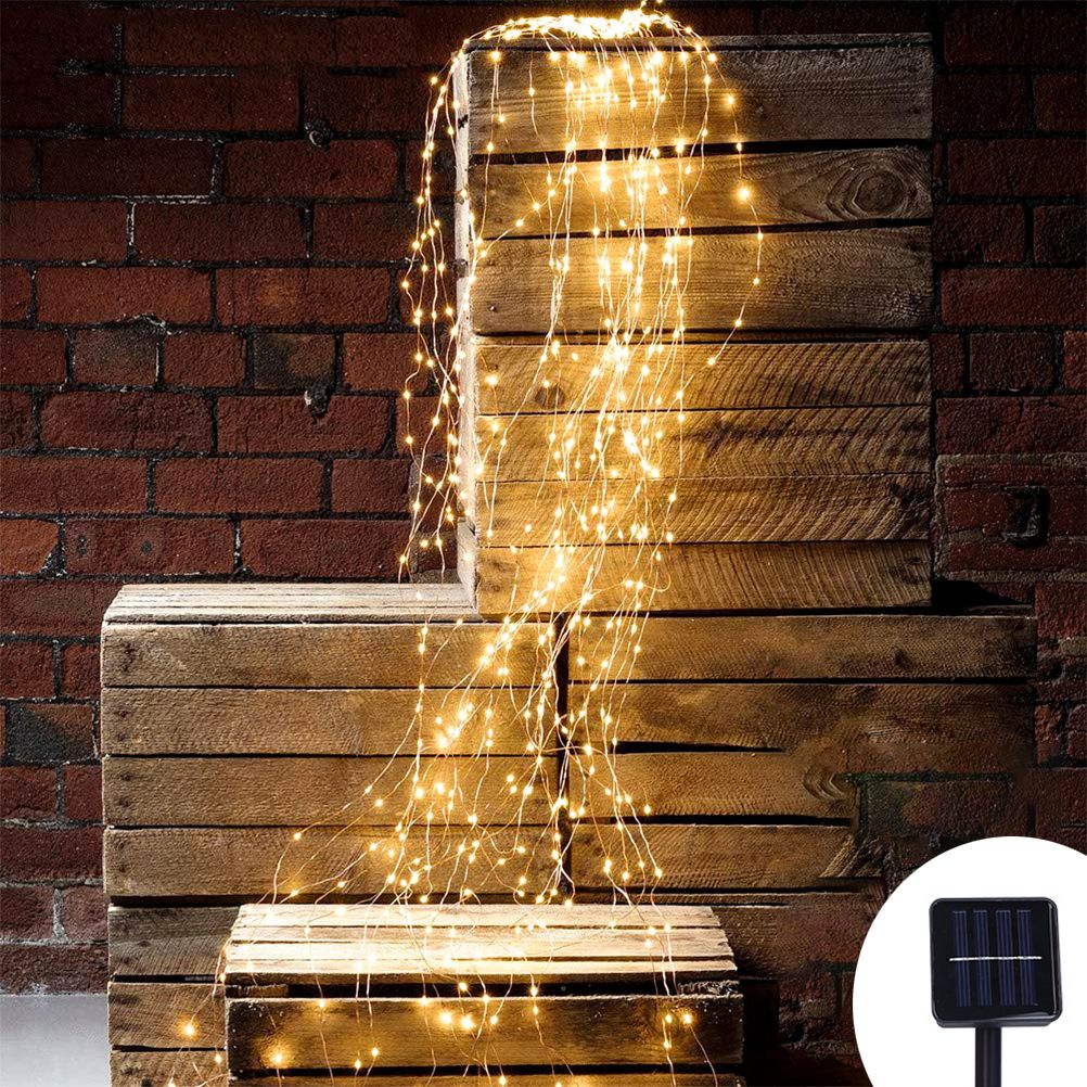 Waterfall String Lights Star Decorative Lights Twinkle Fairy Lights with Remote Control - Image 1