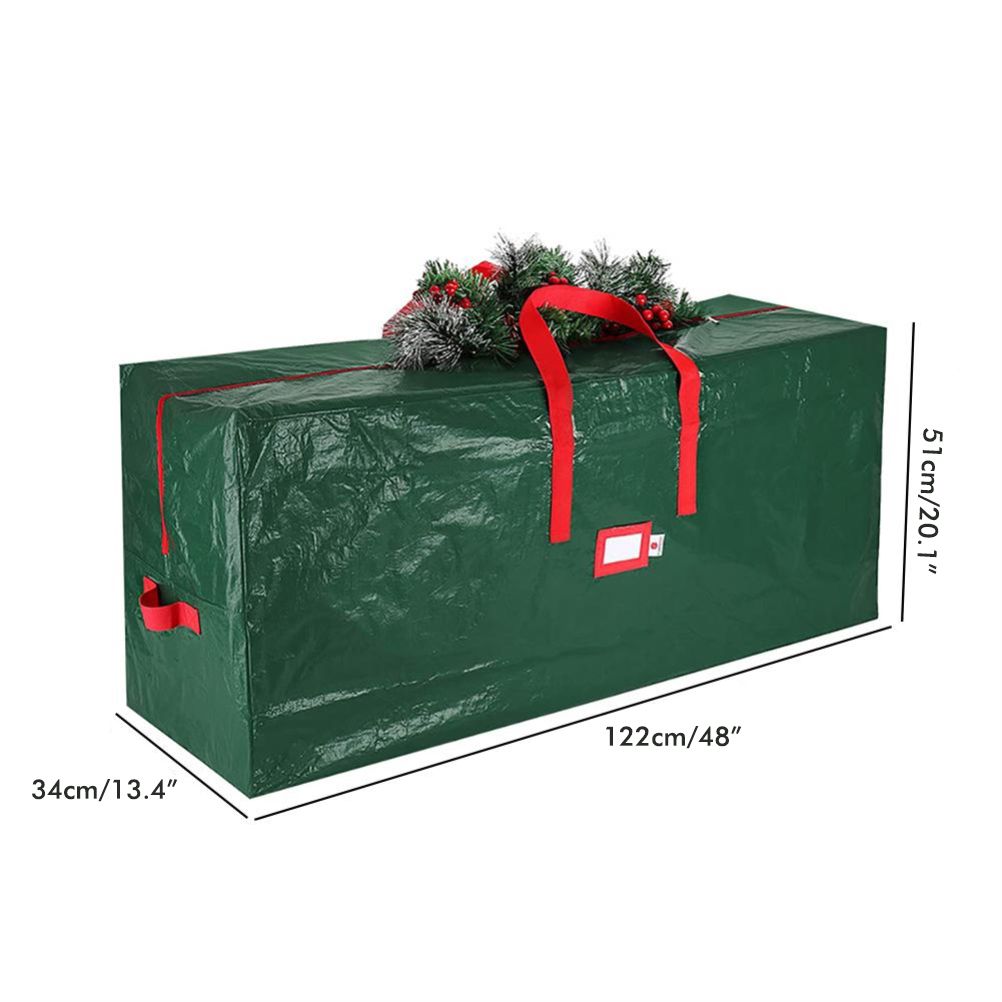 Christmas Tree Storage Bag Holiday Storage Case Waterproof Zippered Bag with Carrying Handles - Image 2
