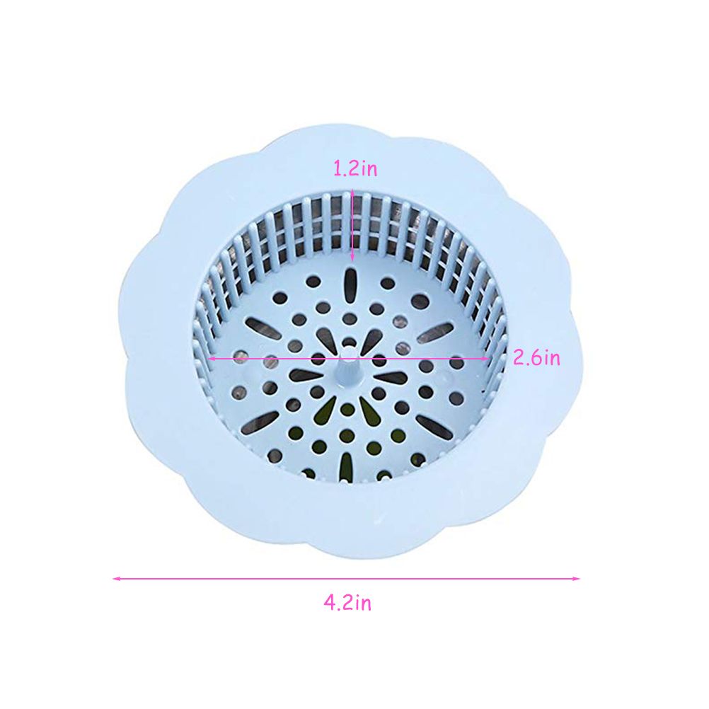 Flower Shape Drain Filter Plastic Sink Lid Sink Hair Strainer for Kitchen Bathroom - Image 2