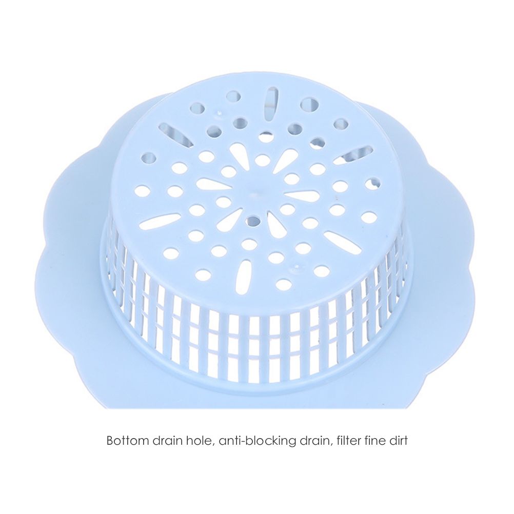 Flower Shape Drain Filter Plastic Sink Lid Sink Hair Strainer for Kitchen Bathroom - Image 3