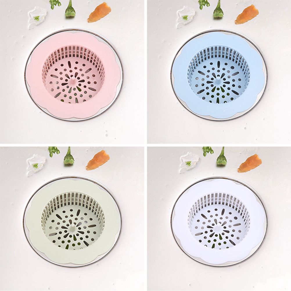 Flower Shape Drain Filter Plastic Sink Lid Sink Hair Strainer for Kitchen Bathroom - Image 5