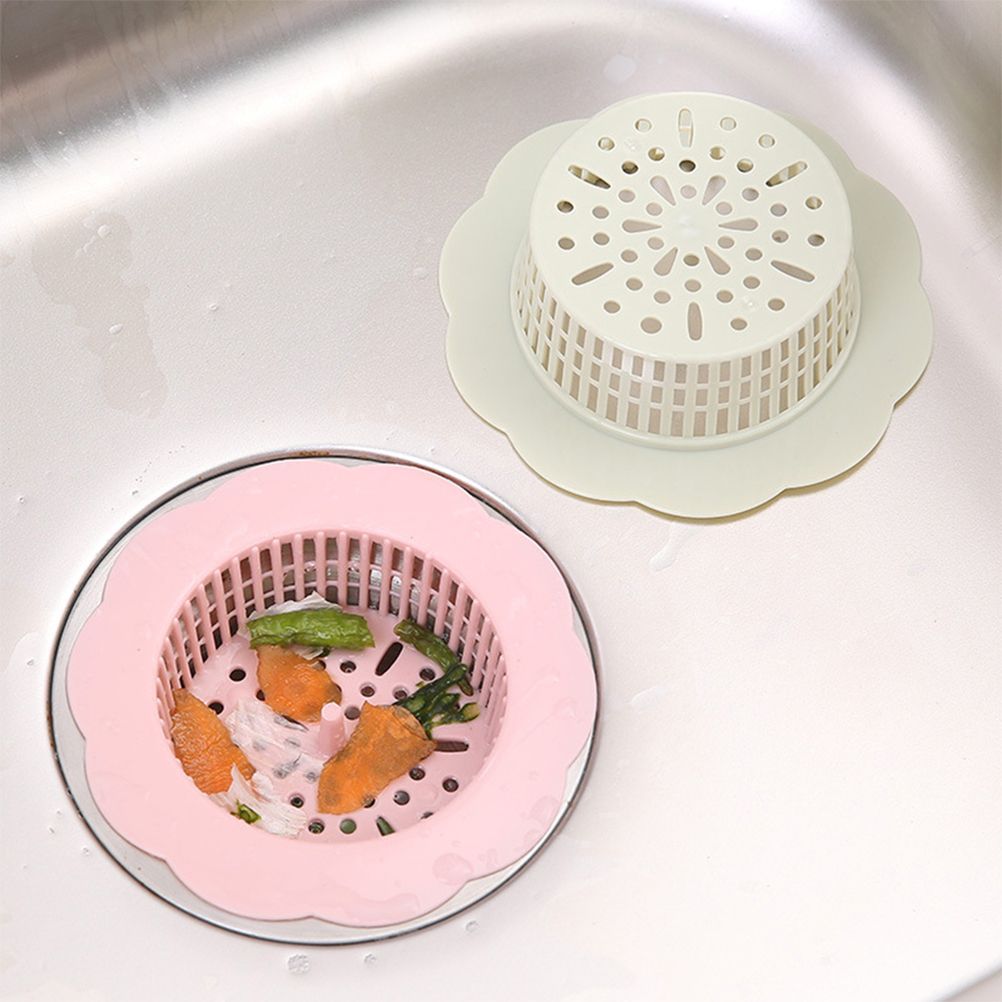Flower Shape Drain Filter Plastic Sink Lid Sink Hair Strainer for Kitchen Bathroom - Image 7