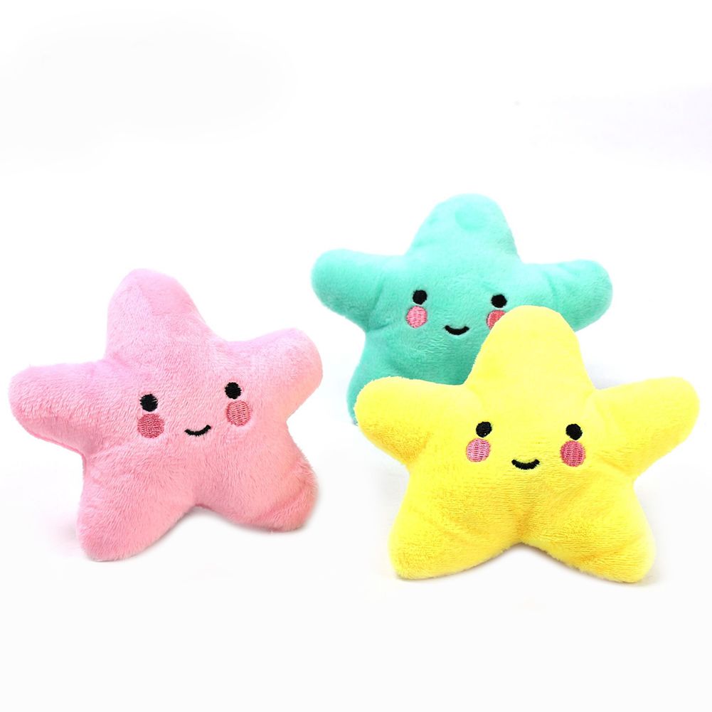 Pet Dog Chew Toy Plush Star Shaped Soft Cute Dog Cat Chew Puppy Toys - Image 4
