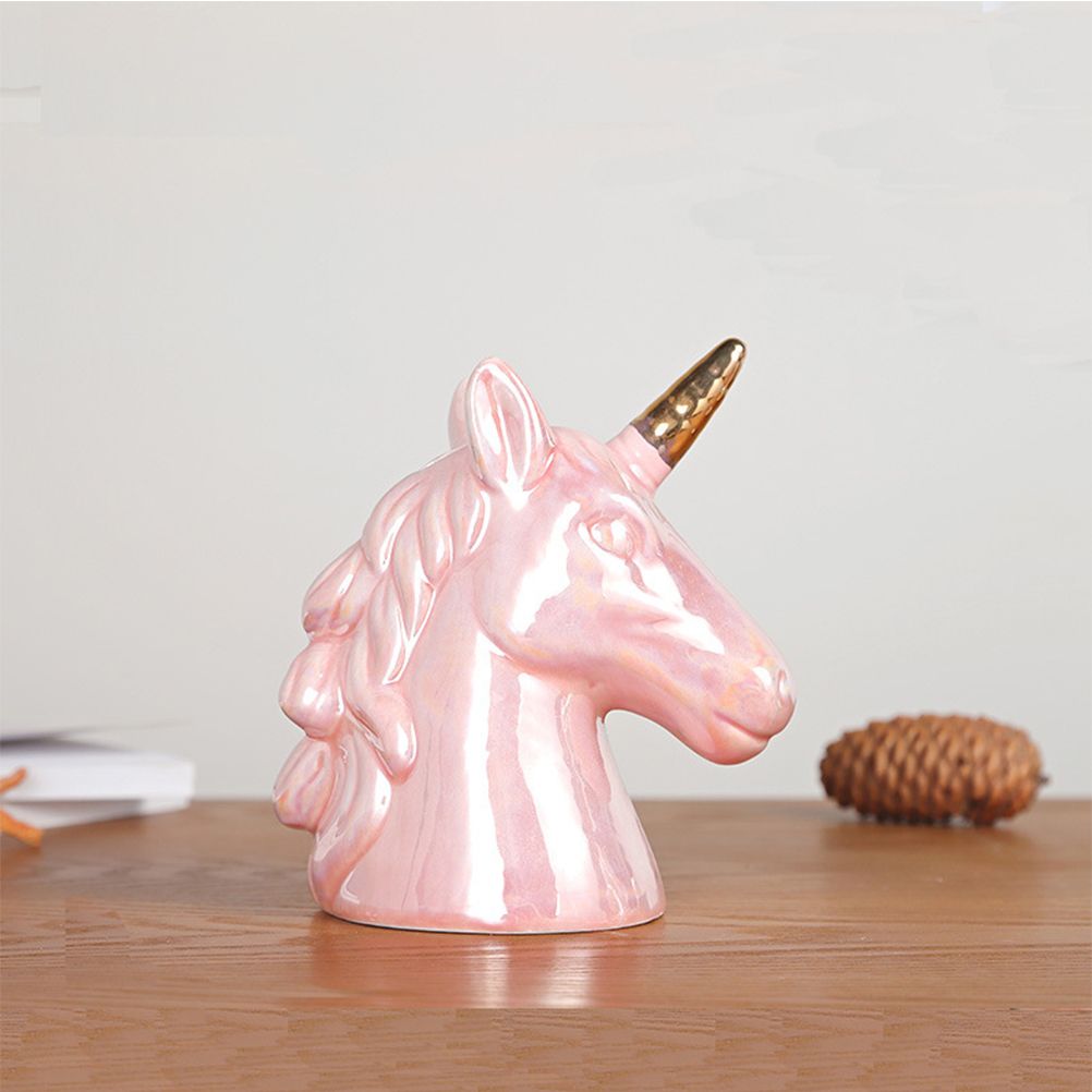 1PC Cute Ceramic Piggy Coin Bank Room Ornaments Gift for Kids - Image 4