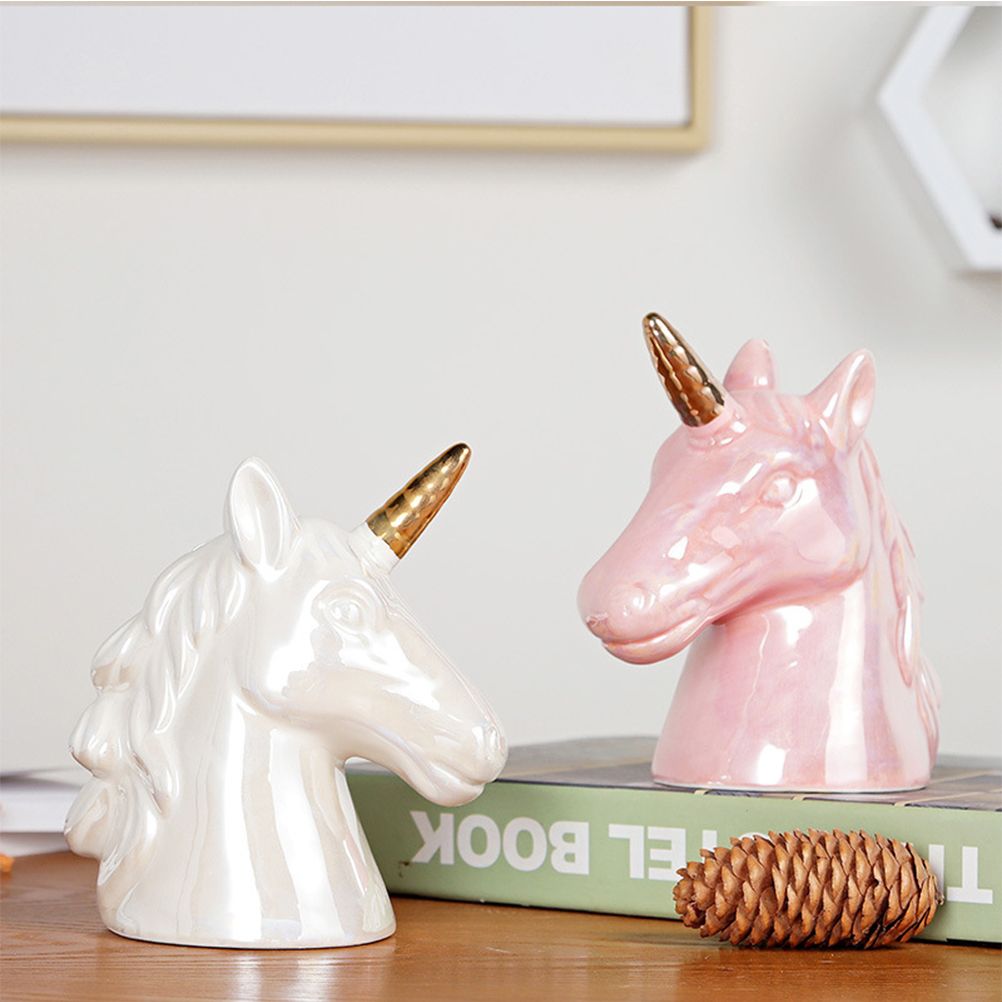 1PC Cute Ceramic Piggy Coin Bank Room Ornaments Gift for Kids - Image 5