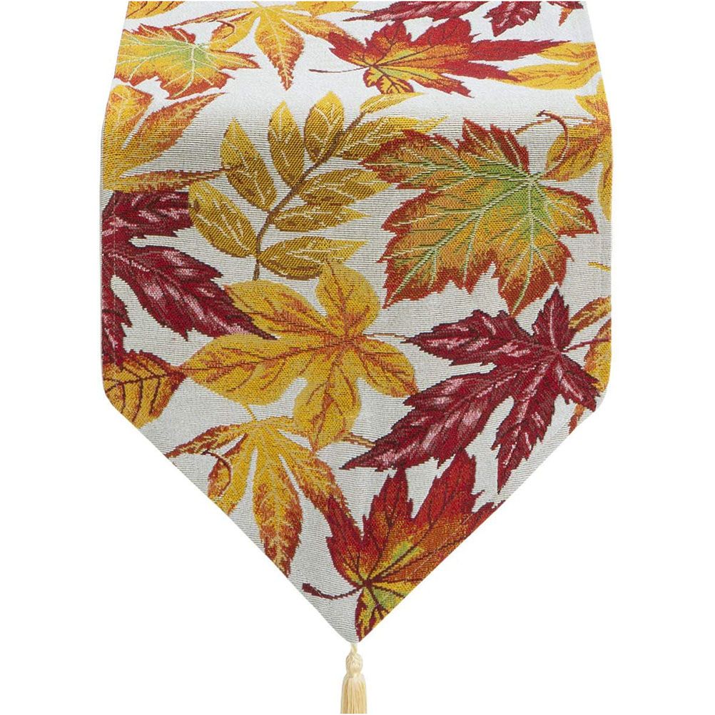 Fall Table Runner Holiday Table Runners for Dining Room Harvest Maple Leaf Table Runner for Fall Autumn and Thanksgiving Decorations - Image 2