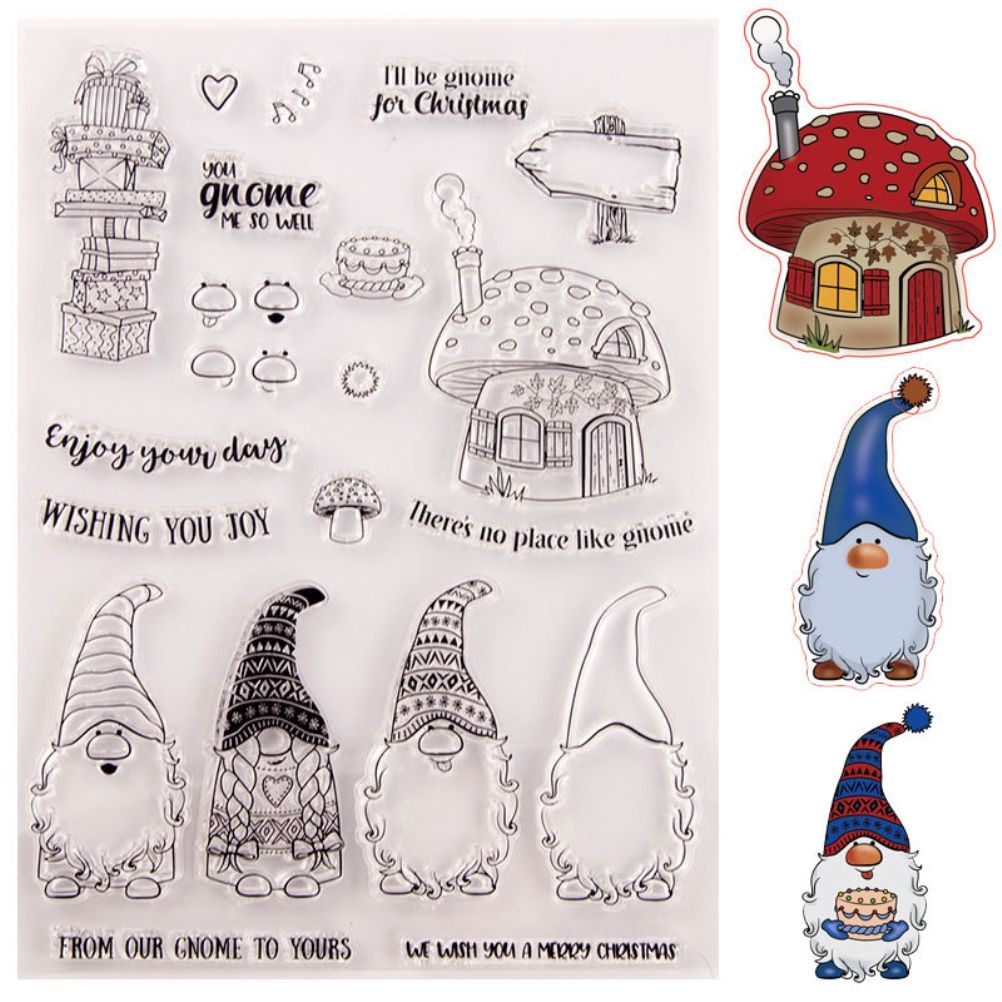 1 Set Christmas DIY Cutting Dies and Stamps Scrapbooking Cutting Machine Stencils Embossing Stencil Template Gifts - Image 1