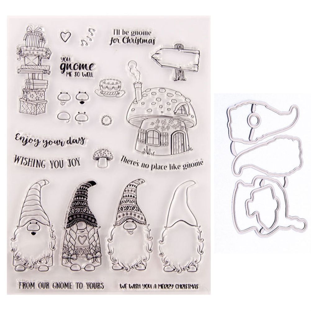1 Set Christmas DIY Cutting Dies and Stamps Scrapbooking Cutting Machine Stencils Embossing Stencil Template Gifts - Image 4