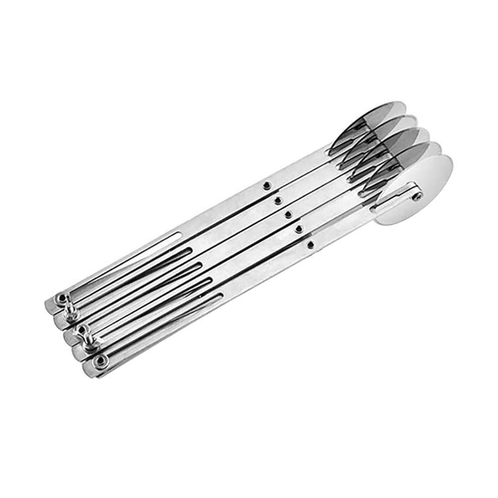 3 Wheel/5 Wheel Pastry Cutter Pizza Cutter Stainless Steel Expandable Pizza Grater Multi Round Pastry Knife Baking Cutter Roller Dough Cutter Divider - Image 1