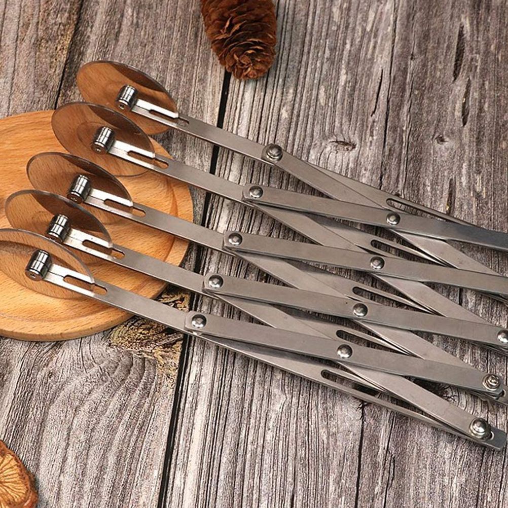 3 Wheel/5 Wheel Pastry Cutter Pizza Cutter Stainless Steel Expandable Pizza Grater Multi Round Pastry Knife Baking Cutter Roller Dough Cutter Divider - Image 8