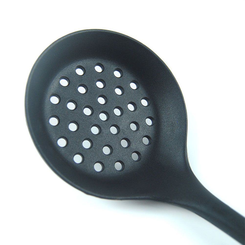 Silicone Slotted Skimmer Spatula Lightweight Slotted Spoon Skimmer Spoon Strainer Ladle with Long Handle - Image 4