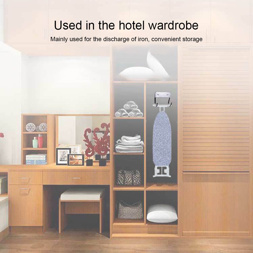 Ironing Board Hanger Wall Mount Ironing Board Holder Organizer Wall Rack for Laundry Rooms - Image 7
