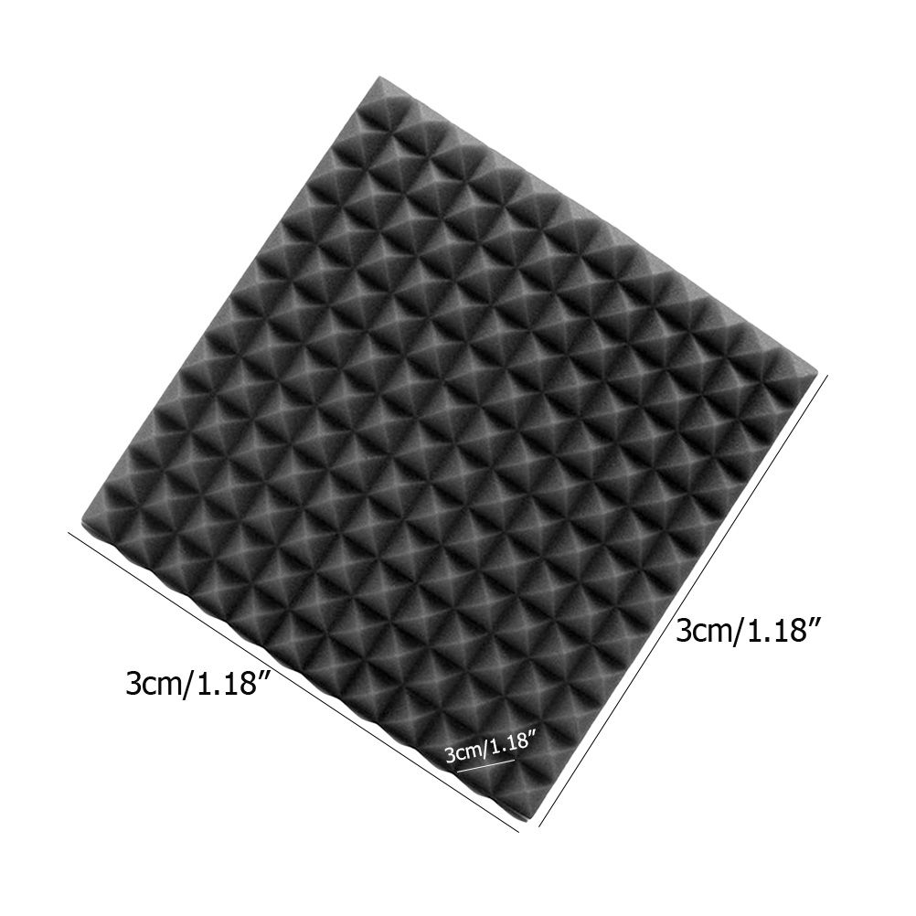 12Pcs Acoustic Foam Panels Acoustic Foam Sound Absorption Pyramid Studio Treatment Wall Panels - Image 2