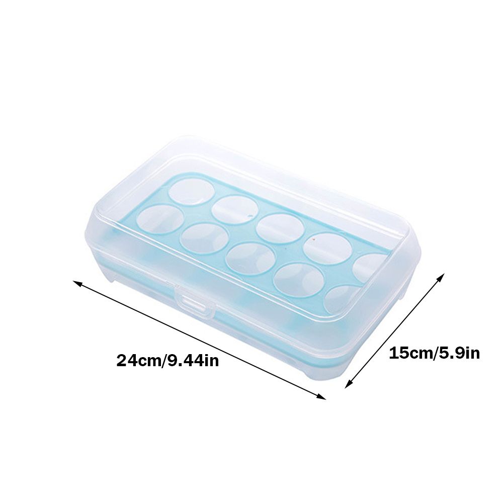 15 Grids Egg Storage Box Egg Preservation Container Portable Egg Organizer - Image 2