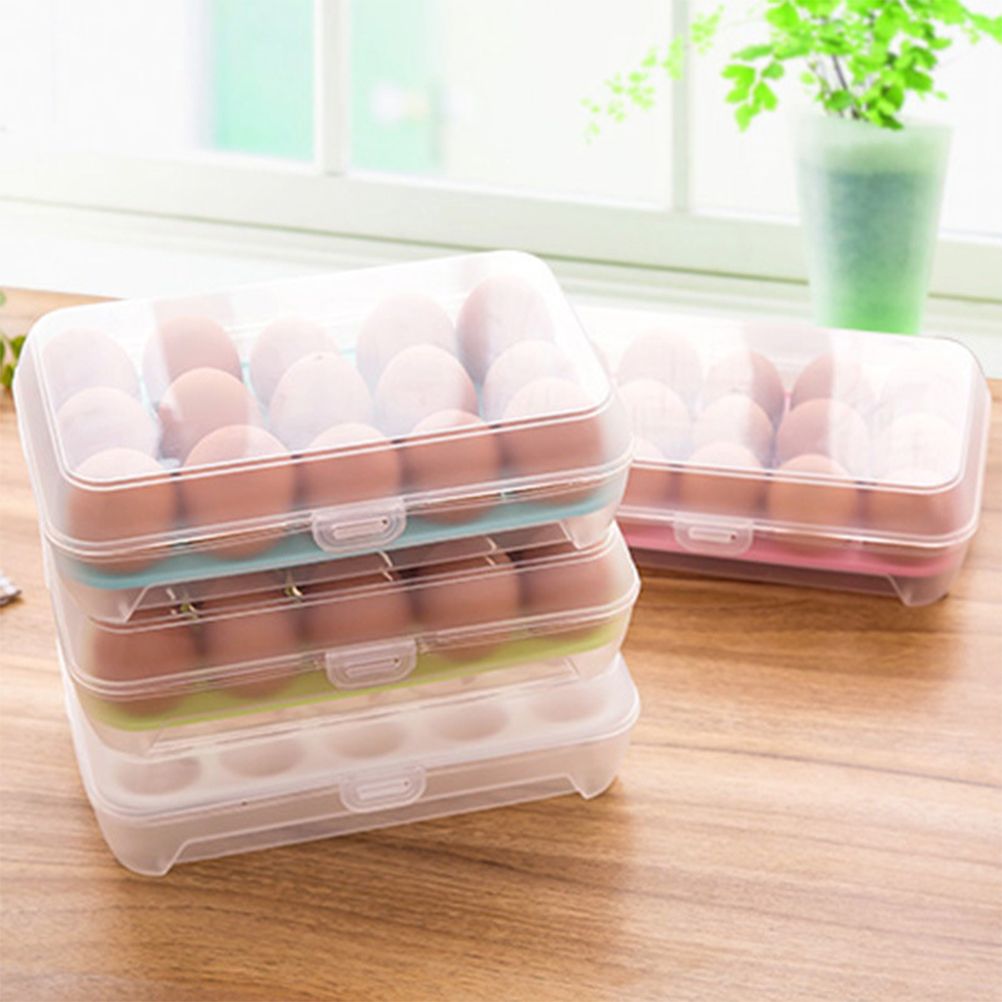15 Grids Egg Storage Box Egg Preservation Container Portable Egg Organizer - Image 3