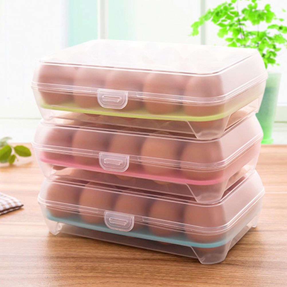 15 Grids Egg Storage Box Egg Preservation Container Portable Egg Organizer - Image 4