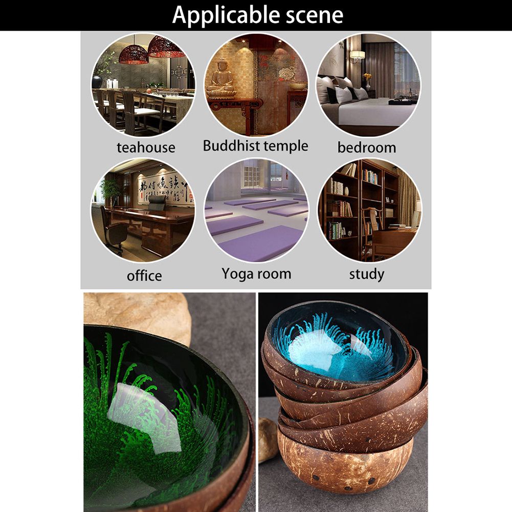 Handmade Natural Coconut Bowl Coconut Ornament Storage Bowl - Image 5