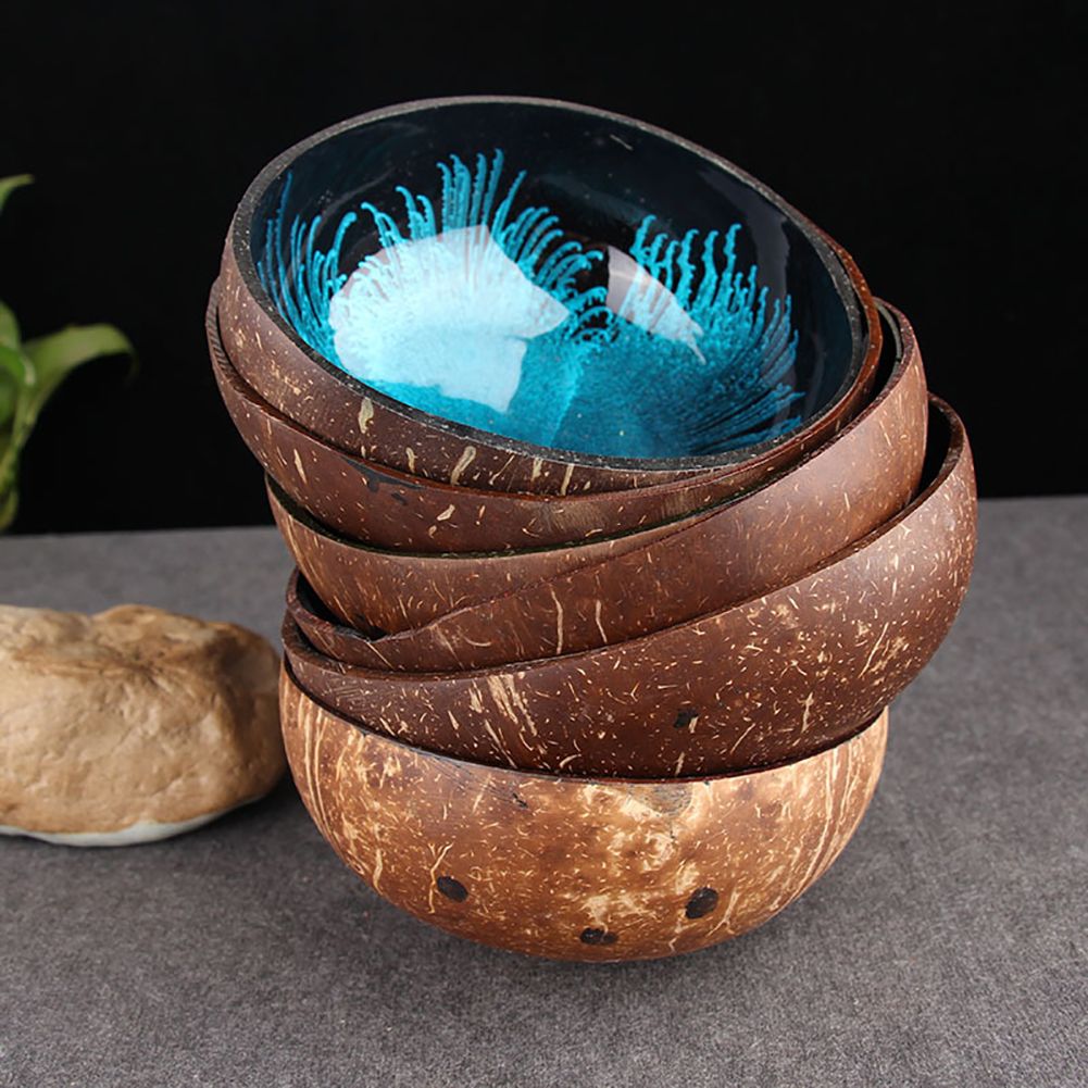 Handmade Natural Coconut Bowl Coconut Ornament Storage Bowl - Image 6