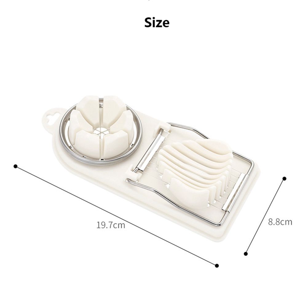 Stainless Steel Egg Slicing Tool Petal Shape Egg Cutter 2 Slicing Styles Manual Divider Separator - Image 3