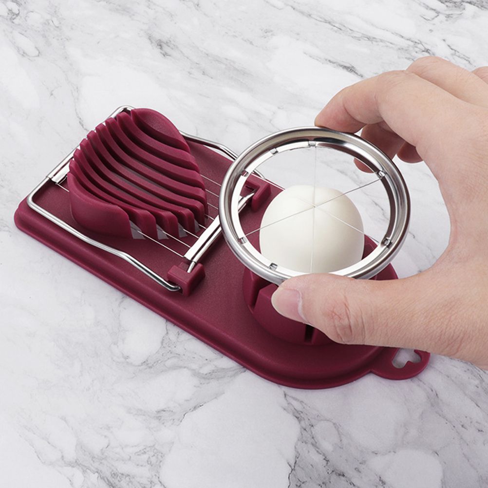 Stainless Steel Egg Slicing Tool Petal Shape Egg Cutter 2 Slicing Styles Manual Divider Separator - Image 7